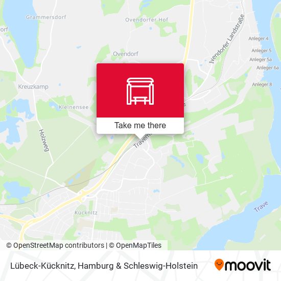 Lübeck-Kücknitz map