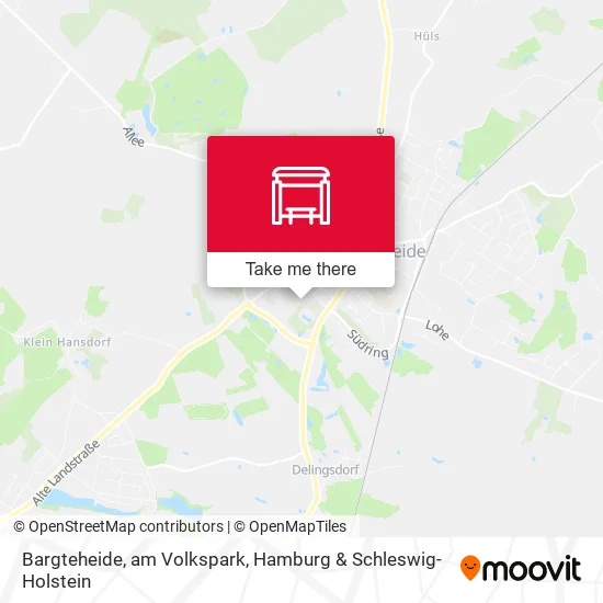 Карта Bargteheide, am Volkspark