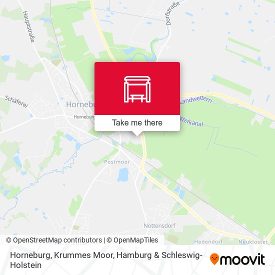 Horneburg, Krummes Moor map