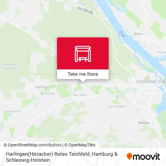 Карта Harlingen(Hitzacker) Rotes Teichfeld
