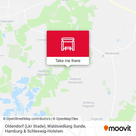 Oldendorf (Lkr Stade), Waldsiedlung Sunde map