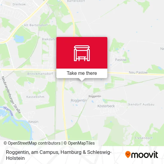 Карта Roggentin, am Campus
