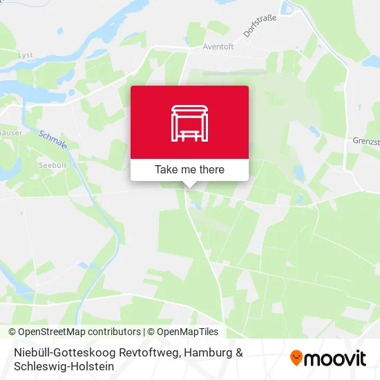 Карта Niebüll-Gotteskoog Revtoftweg