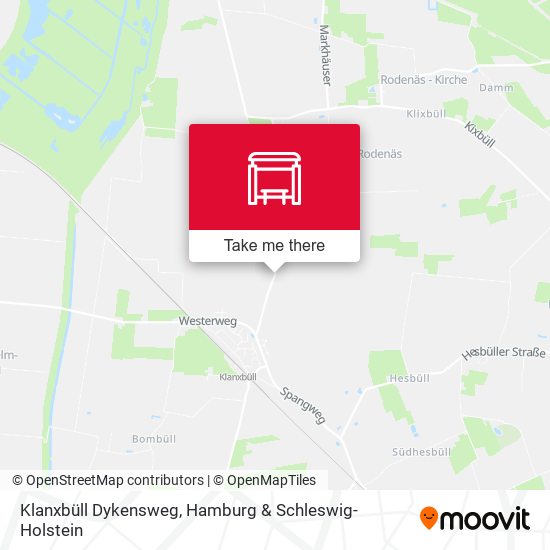 Klanxbüll Dykensweg map