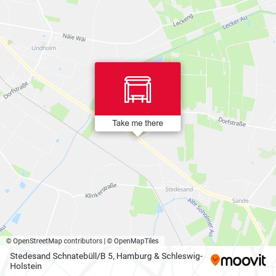 Stedesand Schnatebüll/B 5 map