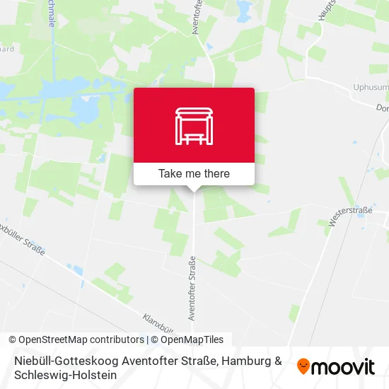 Карта Niebüll-Gotteskoog Aventofter Straße