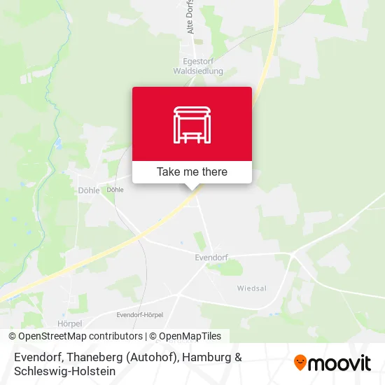 Карта Evendorf, Thaneberg (Autohof)
