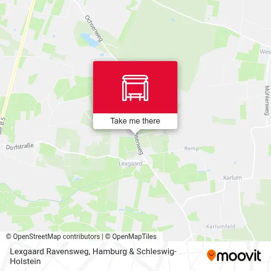Lexgaard Ravensweg map