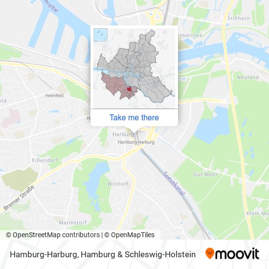 Hamburg-Harburg map