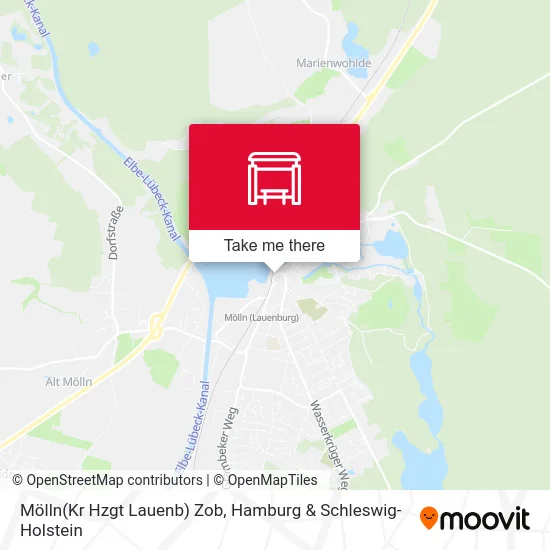 Карта Mölln(Kr Hzgt Lauenb) Zob