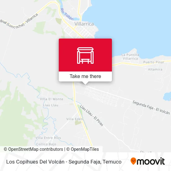 Mapa de Los Copihues Del Volcán - Segunda Faja