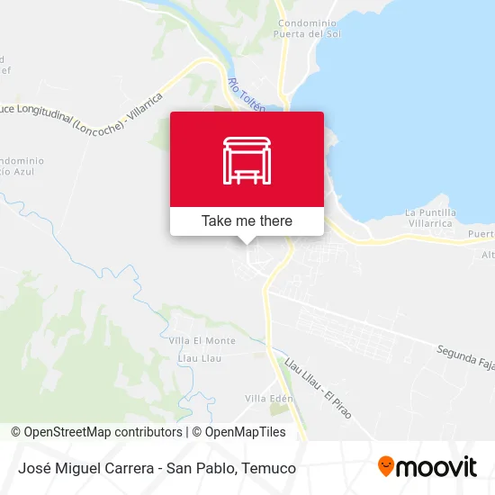 José Miguel Carrera - San Pablo map
