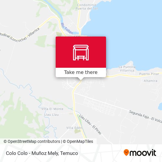 Mapa de Colo Colo - Muñoz Mely
