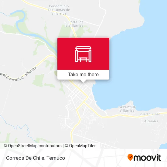 Correos De Chile map