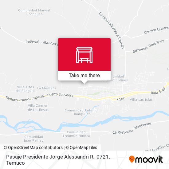 Mapa de Pasaje Presidente Jorge Alessandri R., 0721