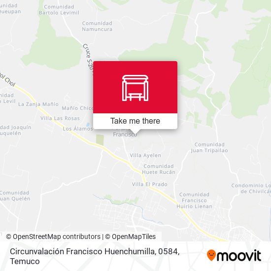 Mapa de Circunvalación Francisco Huenchumilla, 0584