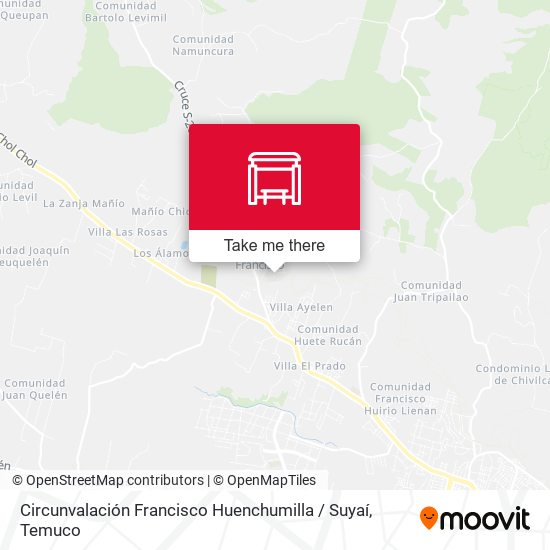 Circunvalación Francisco Huenchumilla / Suyaí map
