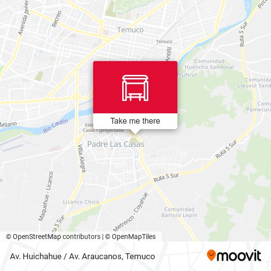 Mapa de Av. Huichahue / Av. Araucanos