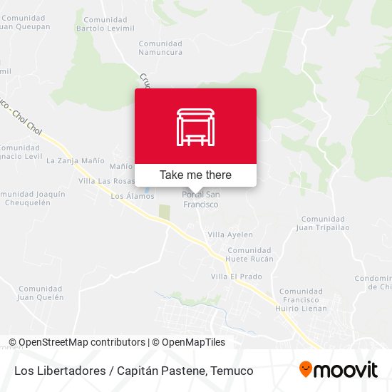 Mapa de Los Libertadores / Capitán Pastene