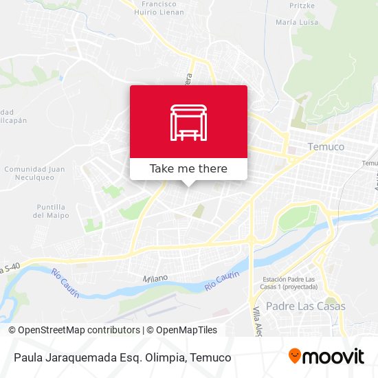 Paula Jaraquemada Esq. Olimpia map