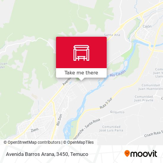 Mapa de Avenida Barros Arana, 3450