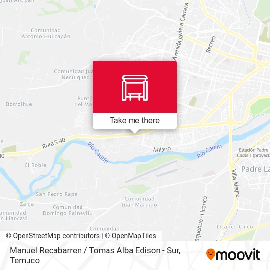 Manuel Recabarren / Tomas Alba Edison - Sur map