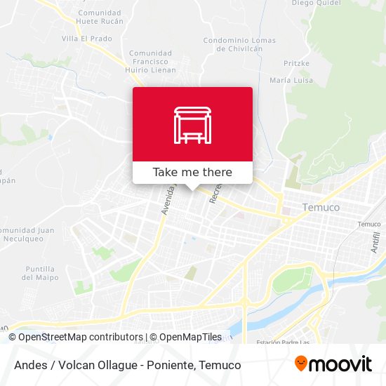 Andes / Volcan Ollague - Poniente map