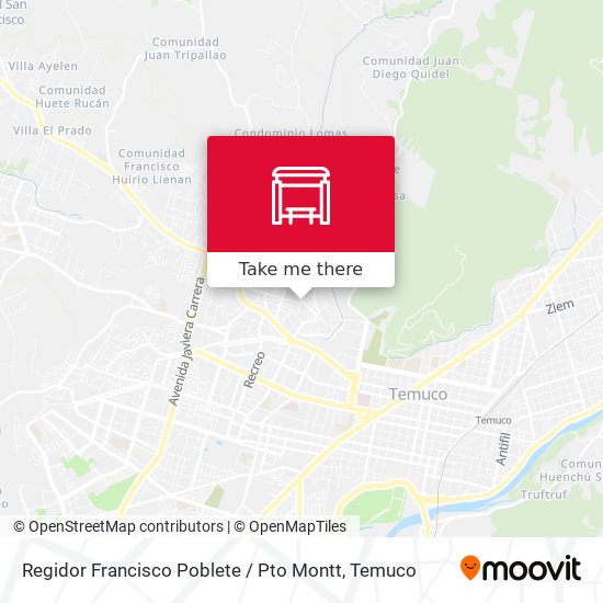 Mapa de Regidor Francisco Poblete / Pto Montt