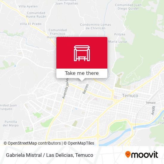 Gabriela Mistral / Las Delicias map