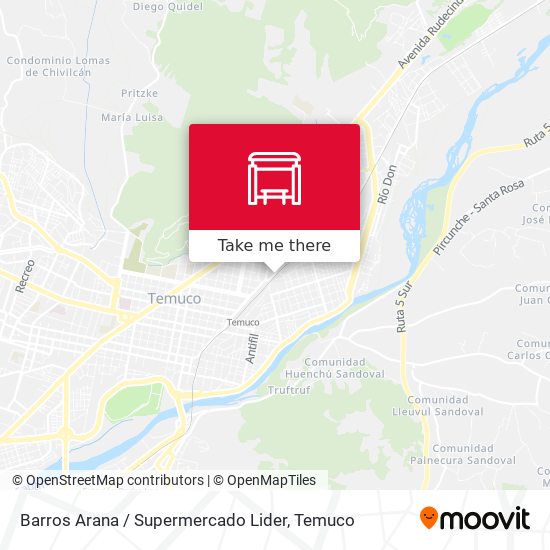 Mapa de Barros Arana / Supermercado Lider