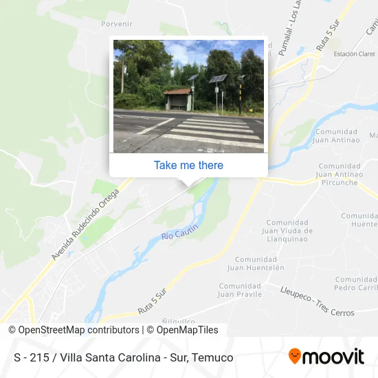 S - 215 / Villa Santa Carolina - Sur map