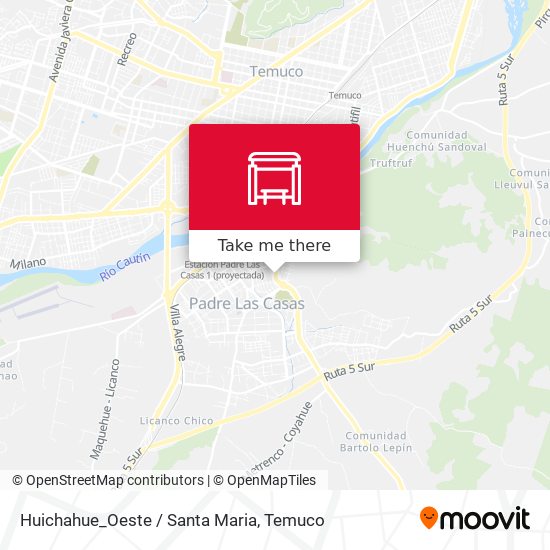 Huichahue_Oeste / Santa Maria map