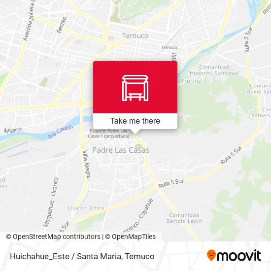 Huichahue_Este / Santa Maria map