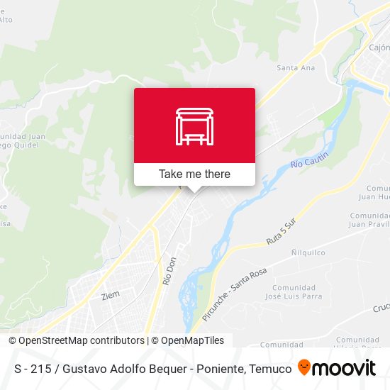 Mapa de S - 215 / Gustavo Adolfo Bequer - Poniente