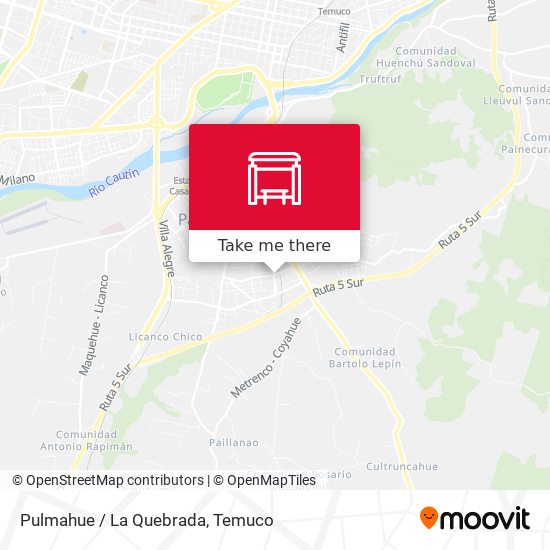 Mapa de Pulmahue / La Quebrada