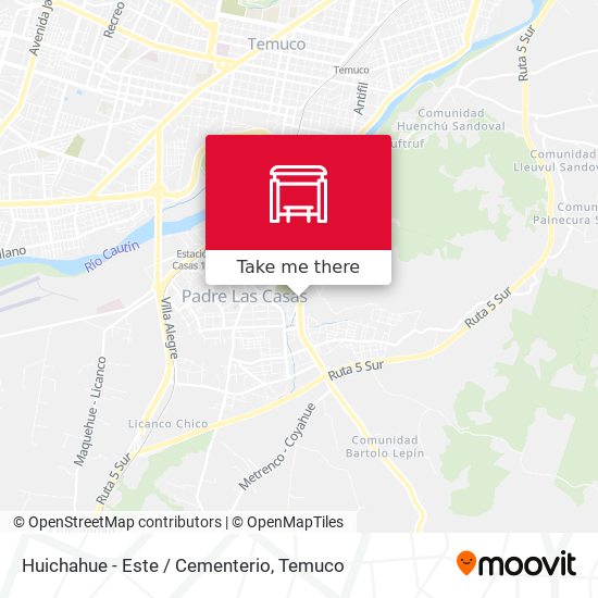 Huichahue - Este / Cementerio map