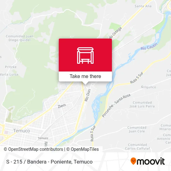 S - 215 / Bandera - Poniente map
