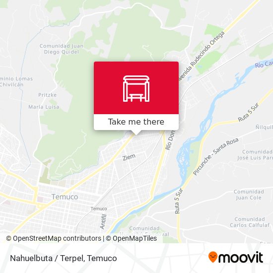 Mapa de Nahuelbuta / Terpel