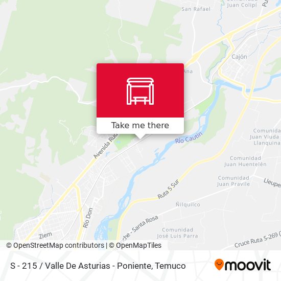 Mapa de S - 215 / Valle De Asturias - Poniente