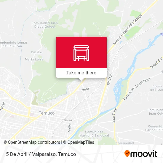 5 De Abril / Valparaiso map