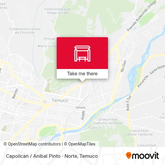 Capolican / Anibal Pinto - Norte map