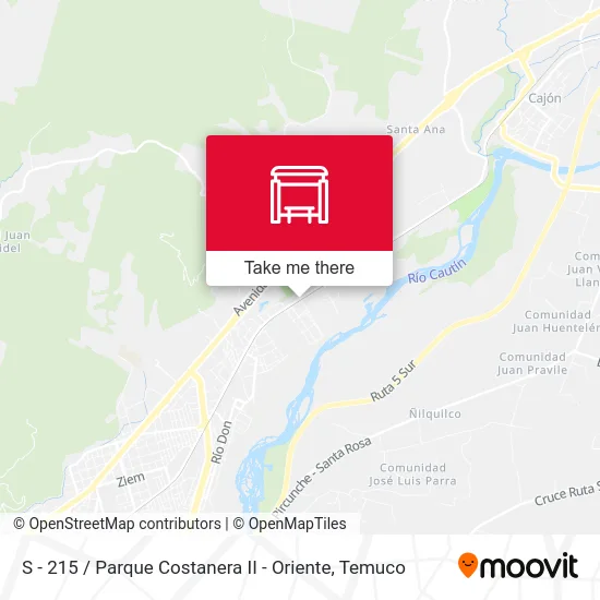 S - 215 / Parque Costanera II - Oriente map