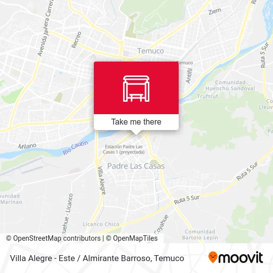 Villa Alegre - Este / Almirante Barroso map