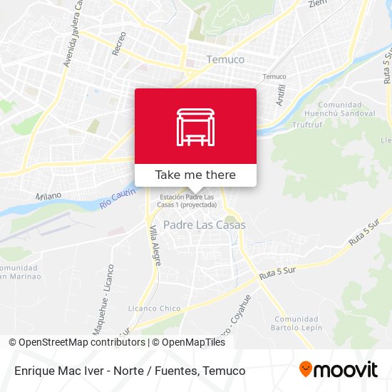 Enrique Mac Iver - Norte / Fuentes map