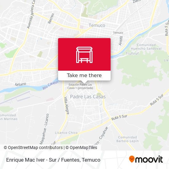 Mapa de Enrique Mac Iver - Sur / Fuentes