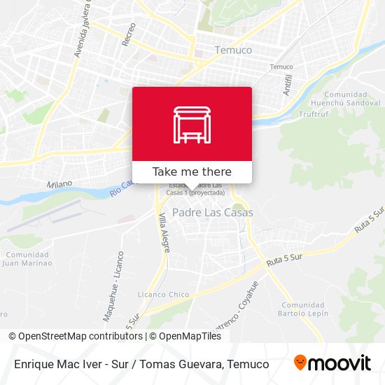 Enrique Mac Iver - Sur / Tomas Guevara map