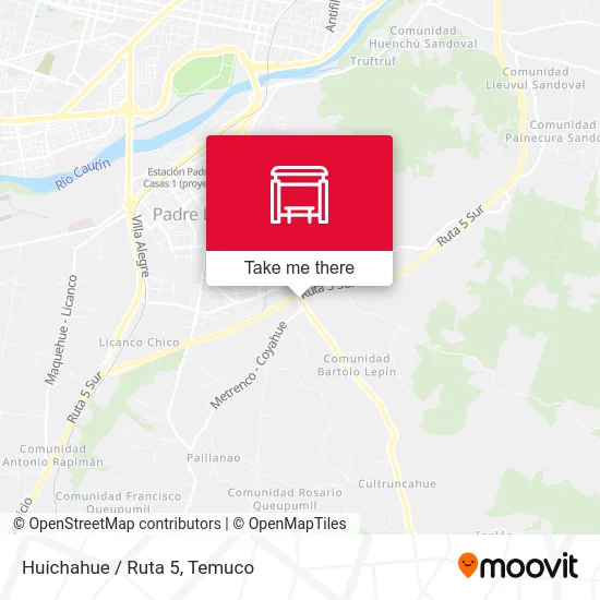 Huichahue / Ruta 5 map