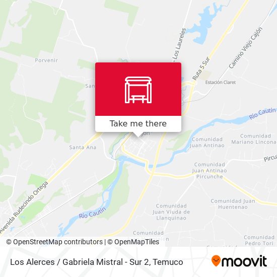 Los Alerces / Gabriela Mistral - Sur 2 map