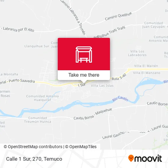 Calle 1 Sur, 270 map