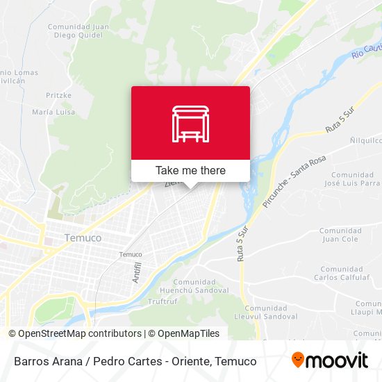 Mapa de Barros Arana / Pedro Cartes - Oriente